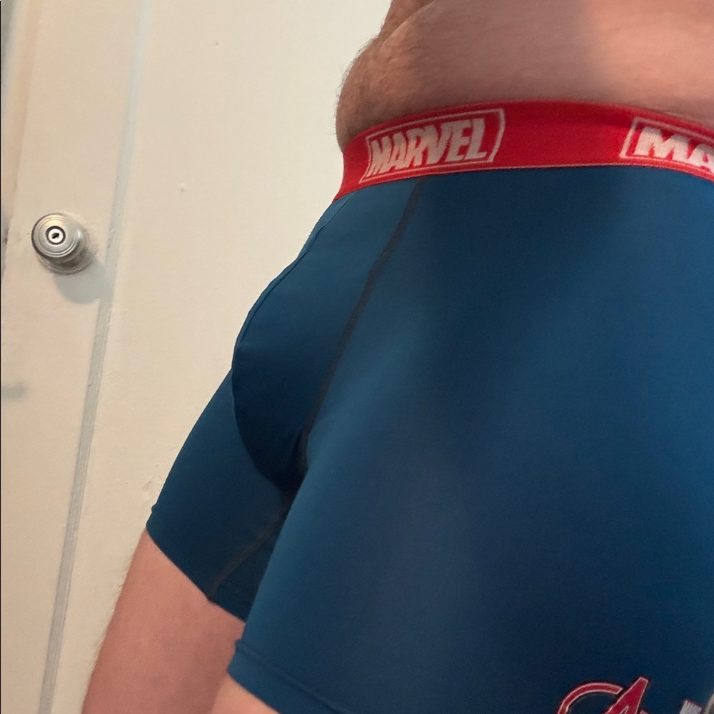 Marvels blue boxer briefs